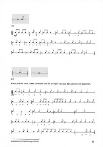 Snare Drum Technik I - Noten lesen lernen ton ab Musikverlag
